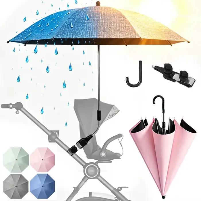 Parasol universel réglable pour poussette avec pince