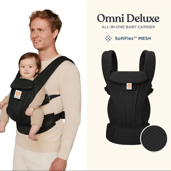 Omni Delux porte-bébé ergonomique enfant kangourou infantile toutes Positions écharpe enveloppement Air frais maille coton sac à dos 0-36 mois Egobaby
