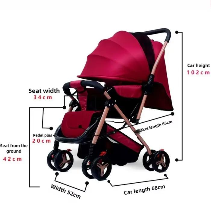 2025 nouveau Style poussette bébé à quatre roues