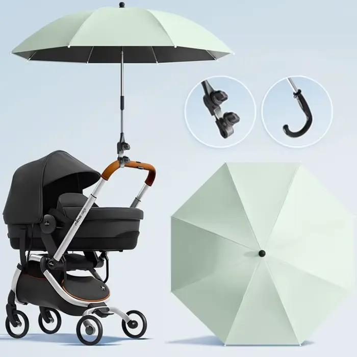 Parasol universel réglable pour poussette avec pince