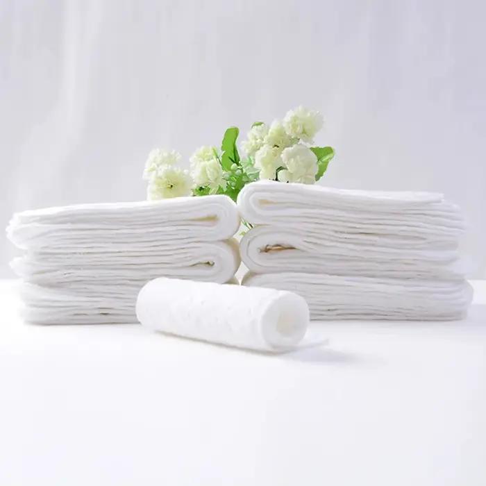 Couches en coton lavables réutilisables pour bébé de 0 à 1 an design gaufré blanc pour usage quotidien et cadeau母婴用品