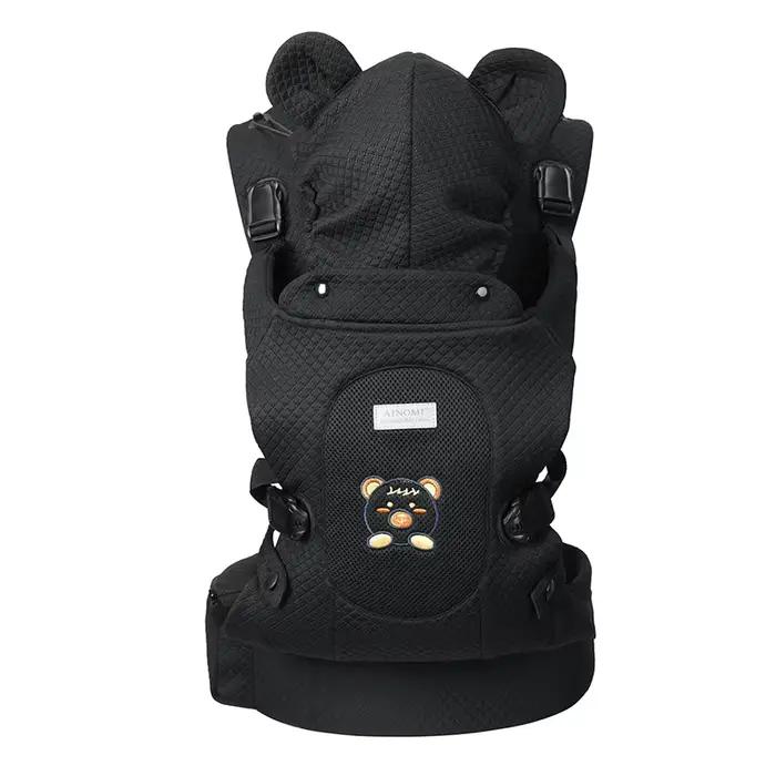 Porte-bébé ainomi ergonomique confortable pour maternité nouveau-né bébé 0-2 ans avec portage avant horizontal face avant face à face portage à dos transport latéral