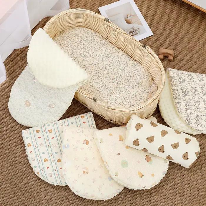 Coussin de berceau en coton doux et chaud pour bébé de 0 à 1 an, tapis antidérapant pour voiture, accessoire de poussette élégant pour enfant