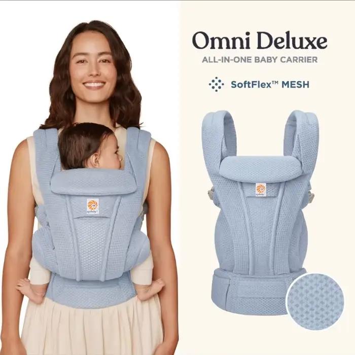 Omni Delux porte-bébé ergonomique enfant kangourou infantile toutes Positions écharpe enveloppement Air frais maille coton sac à dos 0-36 mois Egobaby