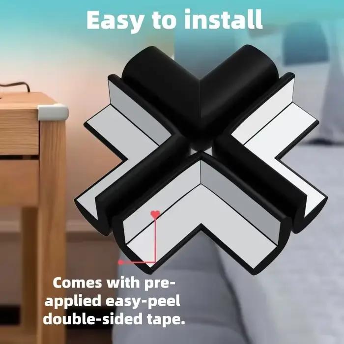Protection d'angle en L souple pré-collée pour table, pare-chocs de meuble, protection anti-collision pour bords vifs matériaux durables pour intérieur sécurité bébé et animal domestique installation facile et nettoyage simple pour cadre家居安全防护角保护垫产品描述和特性参考,已转换为HTML格式并包含SEO优化的标题。这个页面旨在通过介绍产品的特点、好处以及应