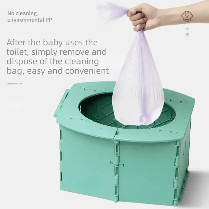 Pot de toilette portable pliable en plastique ABS pour l'apprentissage de la propreté en voiture et à la maison pour bébé occasions spéciales