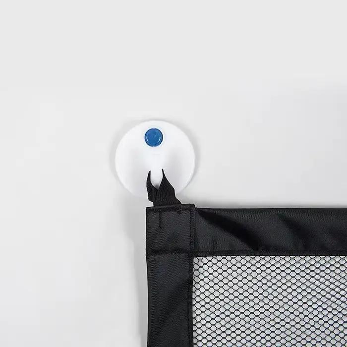 Barrière de sécurité pour bébé pliable et portable en aluminium et polyester pour sécuriser escaliers et portes chez les enfants de 0 à 12 ans et plus