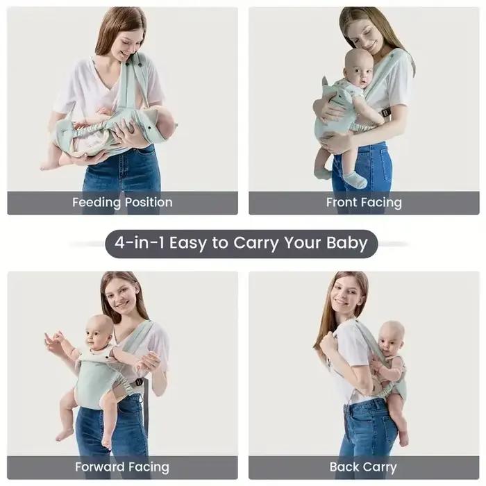 Porte-bébé multifonctionnel en coton pour bébés 0-1 ans et enfants 3-6 ans occasions spéciales transport quotidien maternité